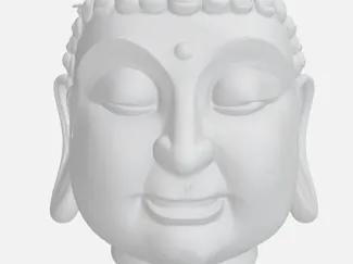 Buddha head planter