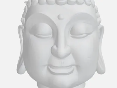 Buddha head planter