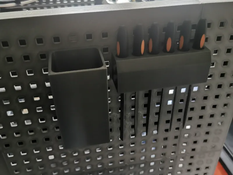 Bambu lab P1P peg bord file holder