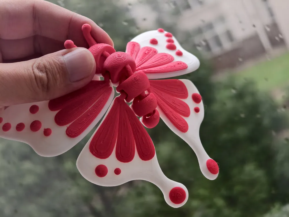 Sample Buttefly Ref Magnet Design Butterfly Refrigerator Magnet, Articulated, 4X2MM Magnet - Free 3D ...