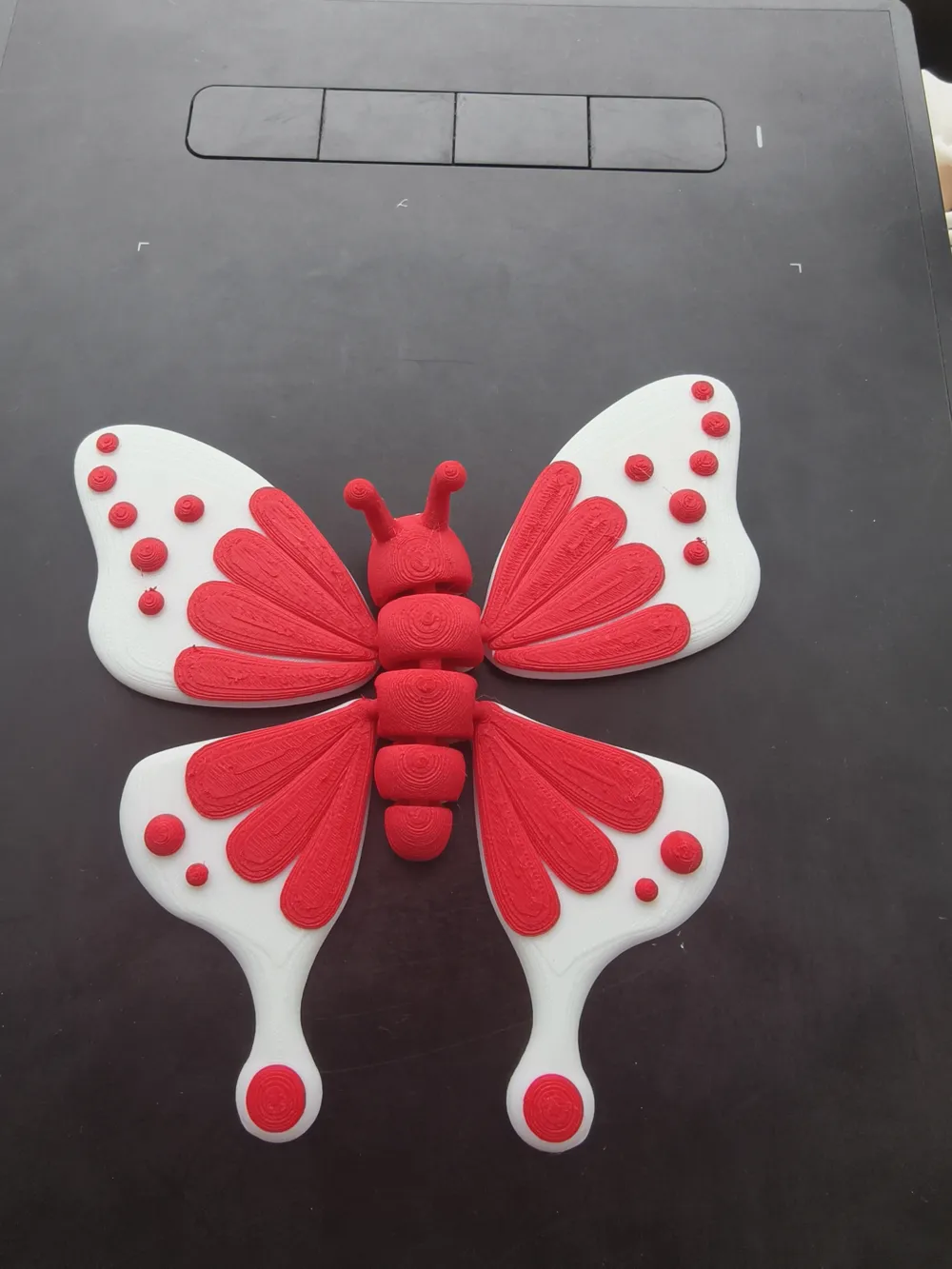 Sample Buttefly Ref Magnet Design Butterfly Refrigerator Magnet, Articulated, 4X2MM Magnet - Free 3D ...