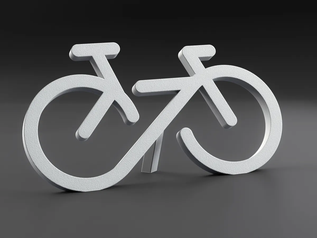 Vélo Infini - décoration minimaliste