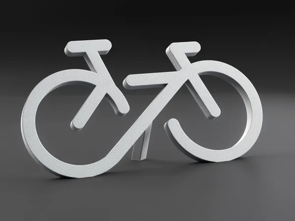Vélo Infini - décoration minimaliste