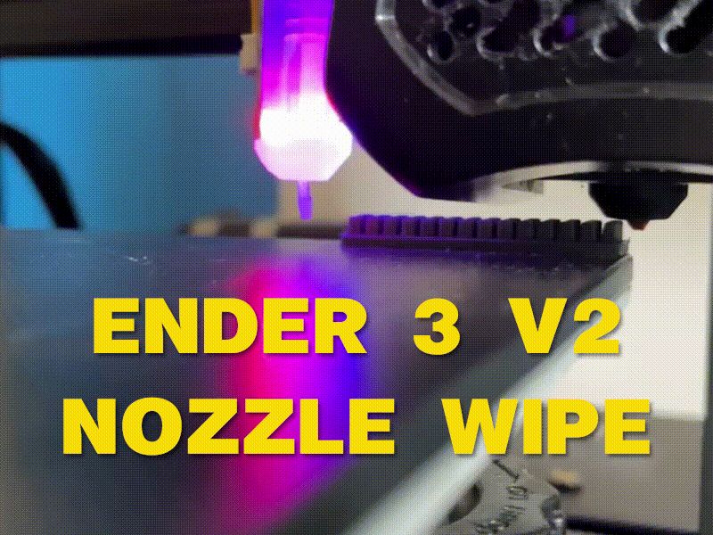 Ender 3 v2 nozzle wipe