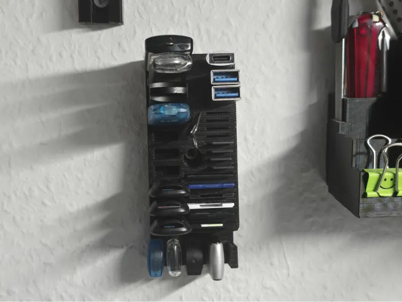 Wall mount for USB and SD