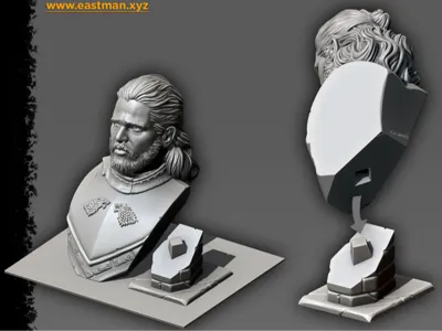 FDM Jon Snow Head Sculpt No Supports