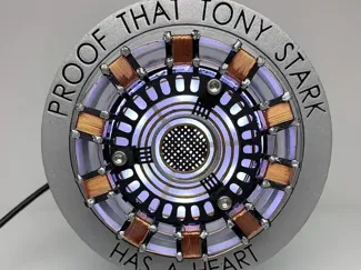 Iron Mans detailed Arc Reactor