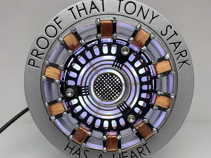 Iron Mans detailed Arc Reactor