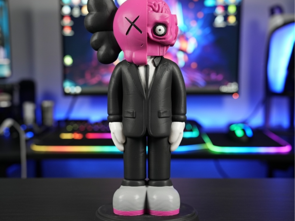 KAWS Flayed Black&White Suit Edition Pink Accents