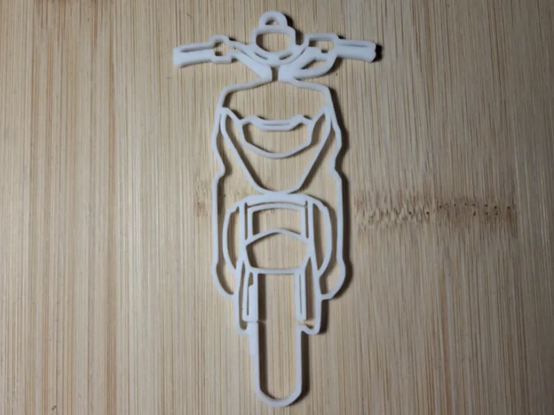 peugeot streetzone scooter shaped keychain