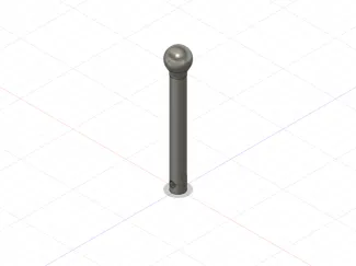 Locking pin pool vacuum brush