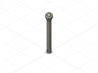 Locking pin pool vacuum brush