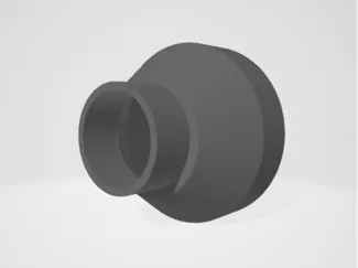 Xtool S1 3 inch to 5.5 inch hose adapter