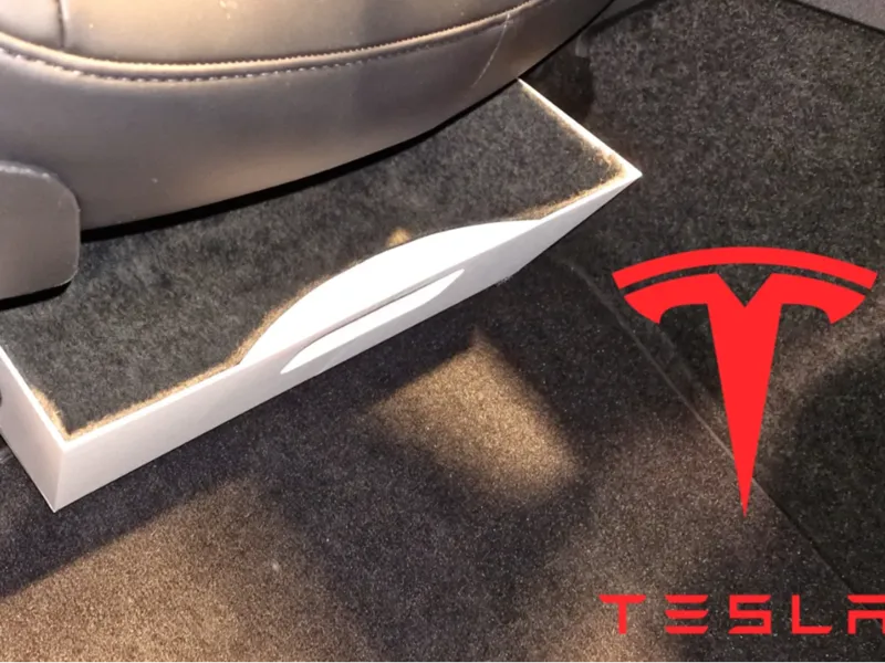 Storage box for Tesla Model Y front seats