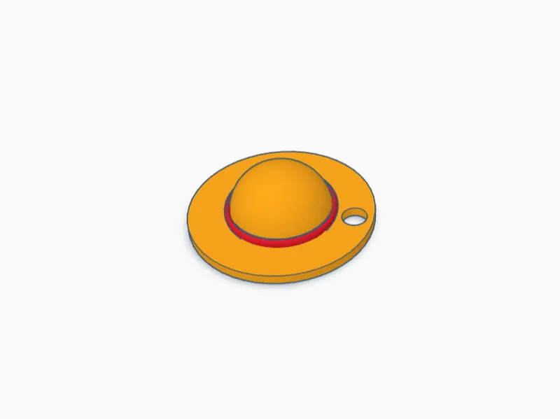 Luffy Straw Hat Keychain