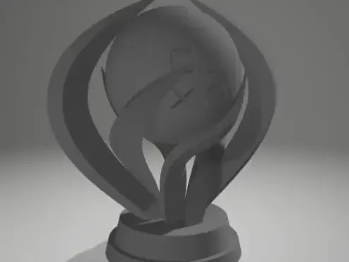 Modern Playstation Platinum Trophy Decoration - Free 3D Print