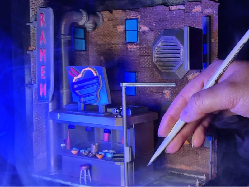 Cyberpunk Diorama - Challenge set