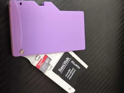 SD card holder mimicking SanDisk's design