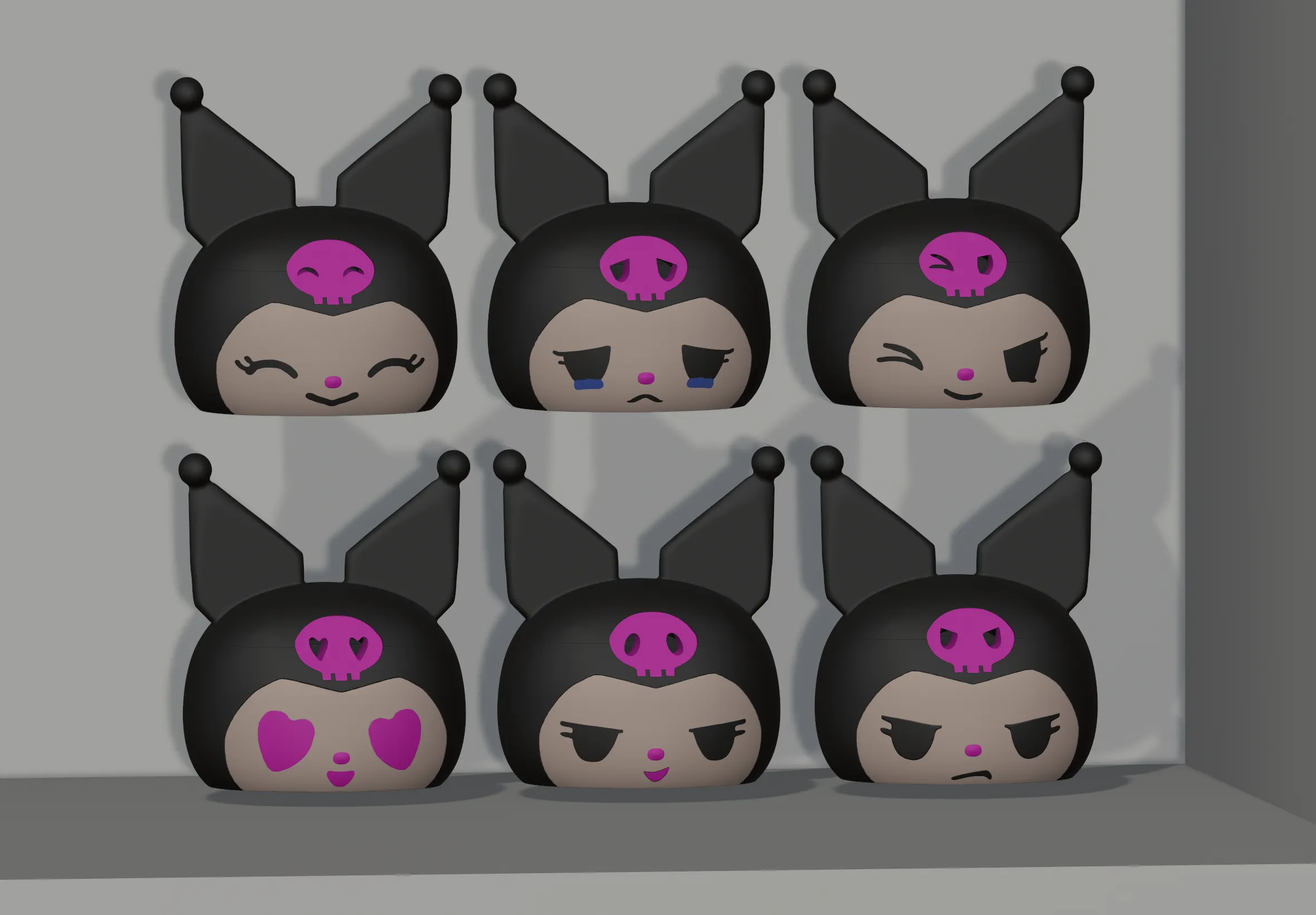 Kuromi Expression Box Series #Angry# - no supports - no AMS by Daul_lx ...