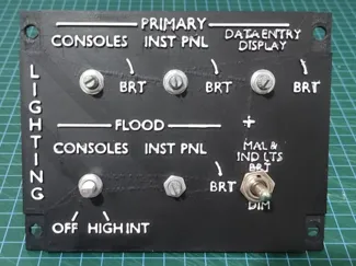 F16C "Viper" LIGHTING right side panel