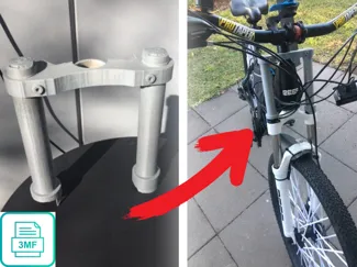 Cosmetic "Downhill Fork" Attachment