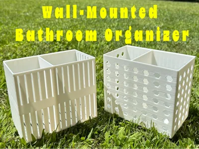 Wall-Mounted Bathroom Organizer