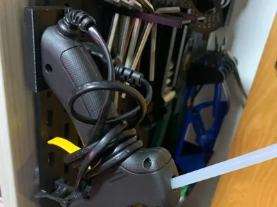 IKEA Pegboard Hot Glue Gun Base