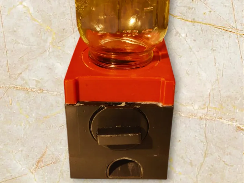 Gumball Machine Coin Bank for Wide Mouth Mason Jar