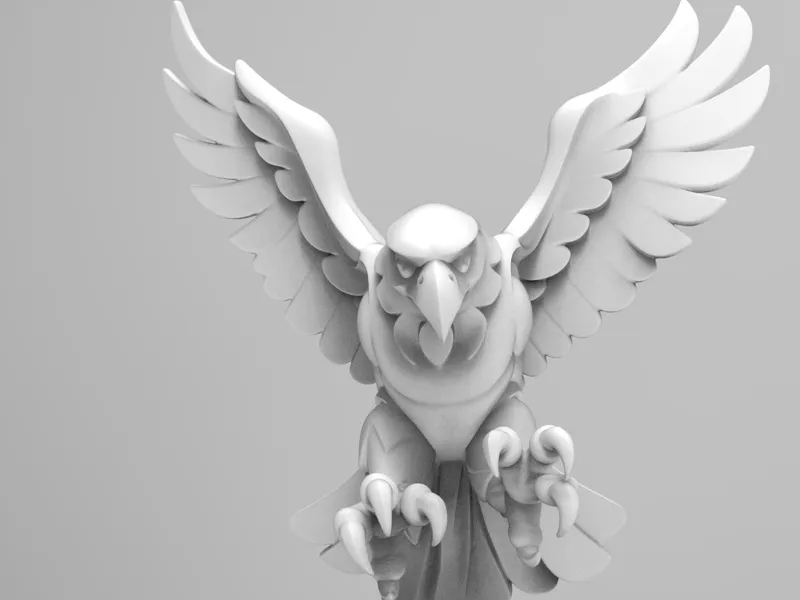 Elegant Eagle minimalist Sculpture