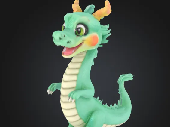 Q版龙模型