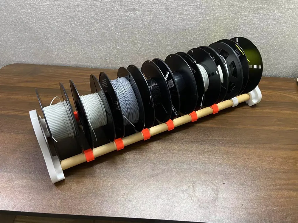Filament Rack Side View Single-Layer Minimalist Filament Rack by Sean-Tan MakerWorld: Download ...