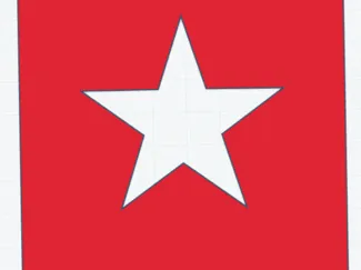 American Star Lawn Stencil
