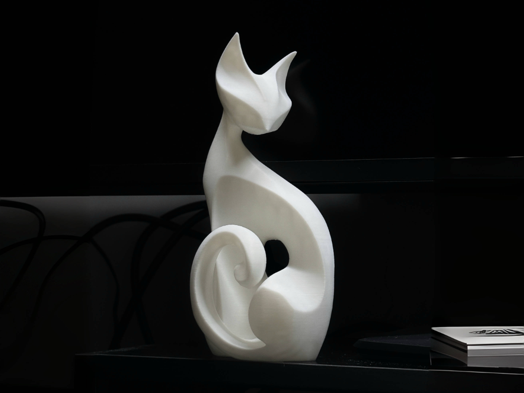 Minimalist kedi heykel-1