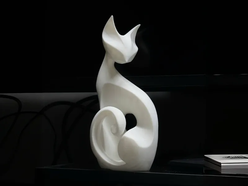 极简猫咪雕塑-1
