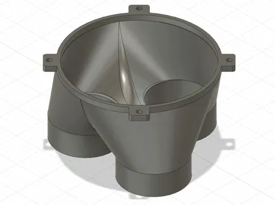 120mm to 55mm Four-Way Adapter