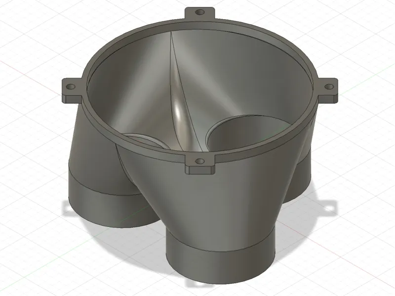 120mm 转55mm 四通转接头