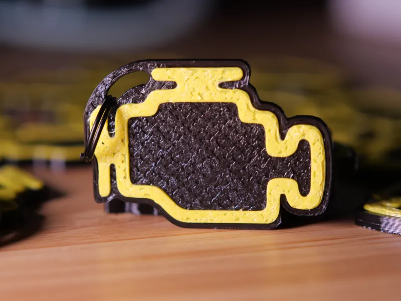 Check Engine Keychain
