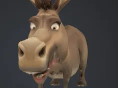 donkey from shreck beaten up