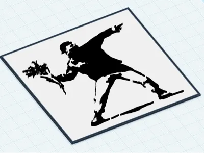 Flower Thrower - Banksy