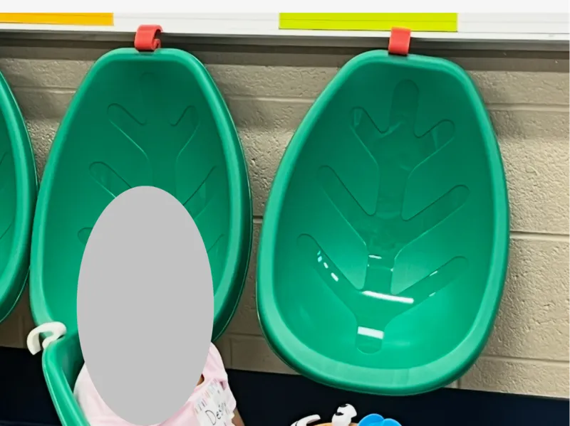 Classroom floor chair hanger