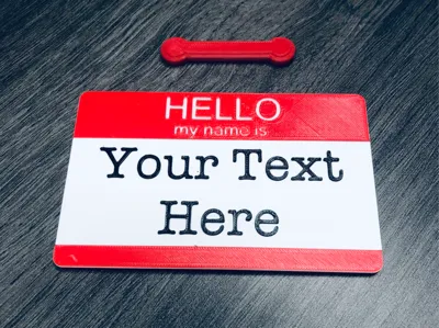 Custom Name Tag (no ams required) 