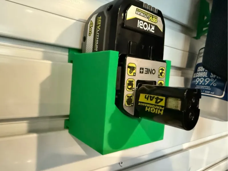 Ryobi 18V One+ battery holders gladiator slatwall