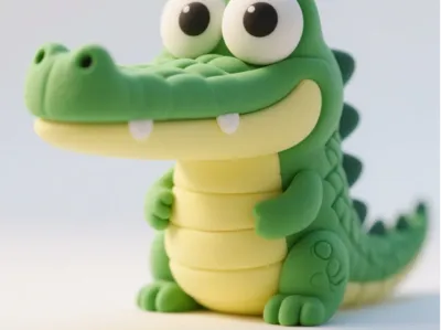 Adorable Little Crocodile