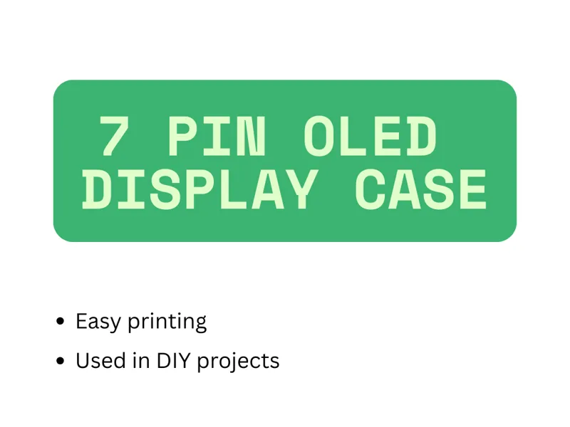 7 pin 0.96 oled case
