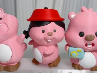 露比戴帽子loopy，分件打印无修AMS