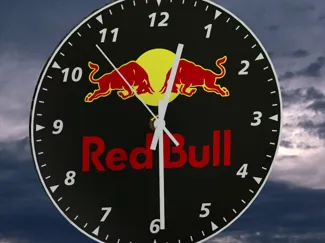 RedBull Ziffernblatt für Wanduhr