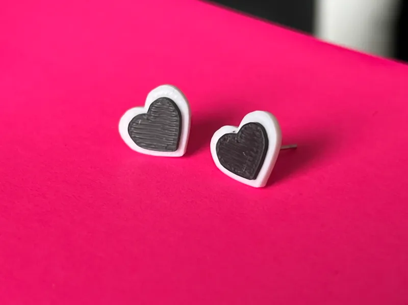 Heart Studs
