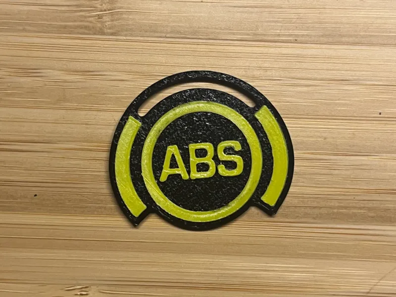 ABS Warning Light – 3D Printable Icon