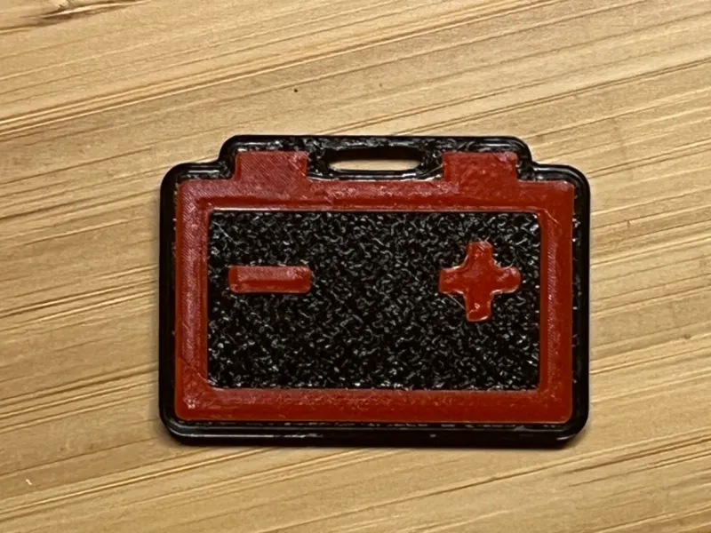 Battery Warning Light – 3D Printable Icon