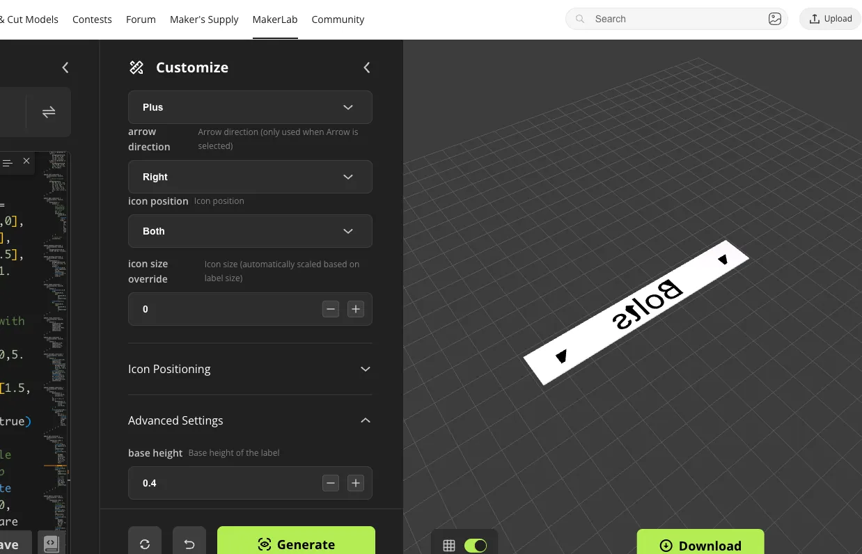 Multiboard Simple Drawer Label Generator (Flush) - Free 3D Print Model ...